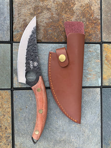 Base Camp Knife from Hammered Steel