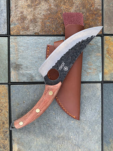 Base Camp Knife from Hammered Steel