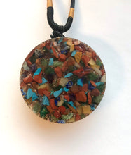 Load image into Gallery viewer, Love Knot Orgonite Mixed Chakra Orgone Pendant
